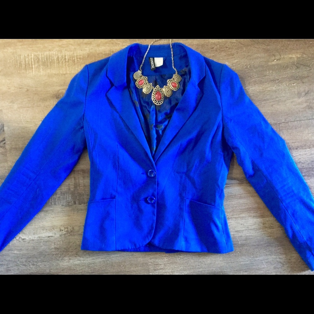 H&M Royal blue blazer
